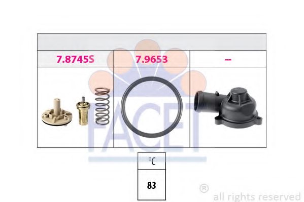 FACET 7.8745K Thermostat, coolant